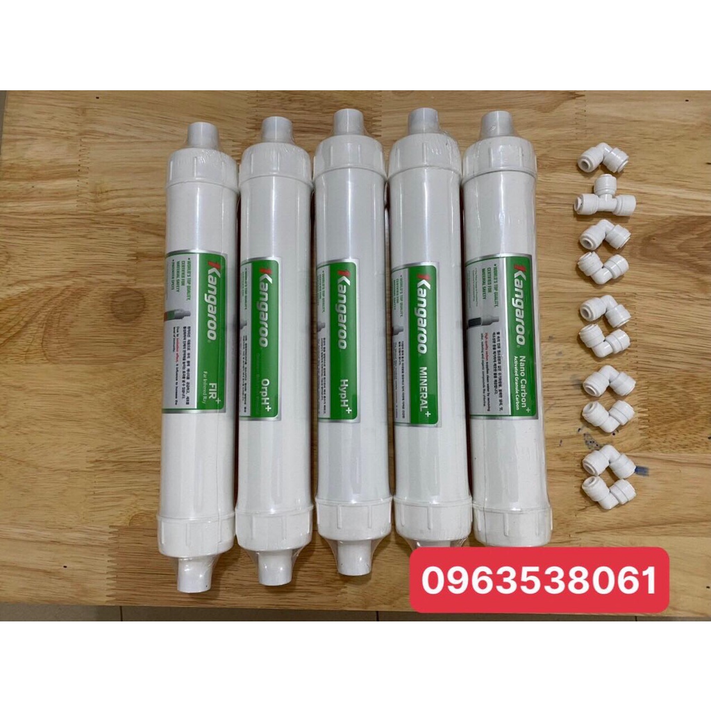 Combo lõi lọc 56789 Hydrogen Kangaroo chính hãng( Tặng cút nối nhanh)