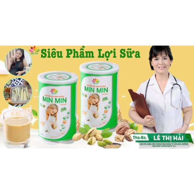 Bột Ngũ Cốc Dinh Dưỡng MIN MIN Hộp 500gr