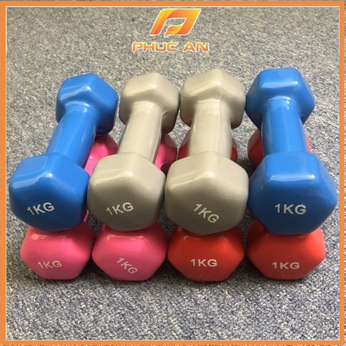 ✲▤㍿ĐÔI TẠ TAY NỮ BỌC CAO SU LOẠI 1KG TẬP GYM - MINI CẤP DÀNH CHO NAM