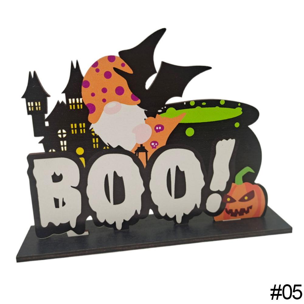 Phụ Kiện Treo Trang Trí Bằng Gỗ Chủ Đề Halloween N1V7
