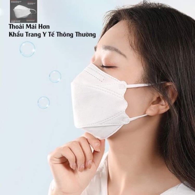 1 Túi 10 cái KHẨU TRANG 4D KHÁNG KHUẨN TIẾN HÙNG Mask KF94