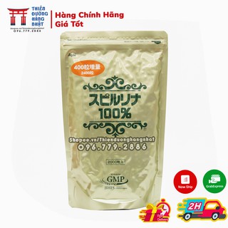 Tảo xoắn Spirulina dạng túi 2400 viên Nhật Bản [Date 9/2023]
