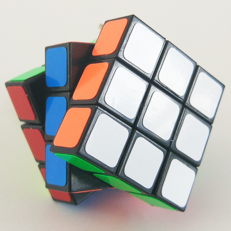 Móc Khóa Khối Rubik 1980 3x3CM Phong Cách Vintage