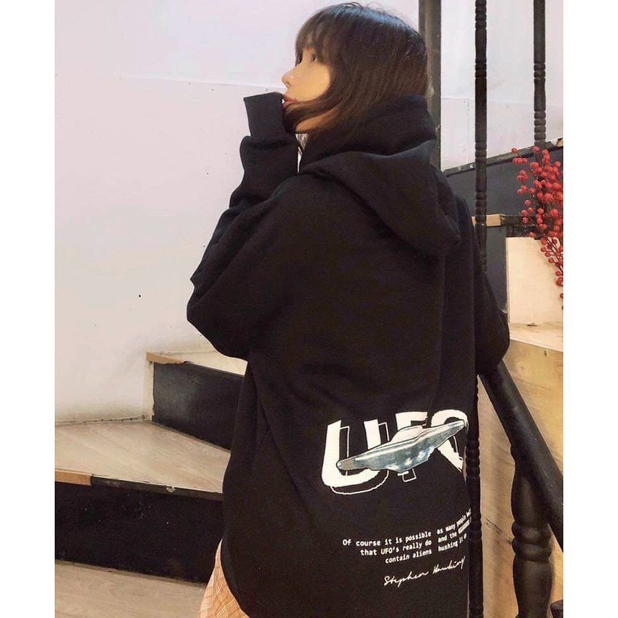 Áo Khoác Hoodie Chất Nỉ Cho nam Cho nữ và Cặp Đôi LOKI SHOP Có 2 Màu,Form rộng Unisex Đĩa Bay có dây kéo Ulzzang | BigBuy360 - bigbuy360.vn