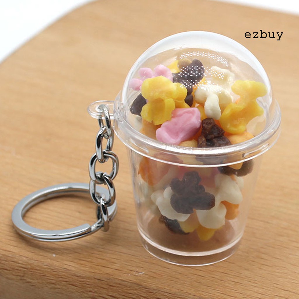 Móc Khóa Hình Ly Nước Bắp Rang/Bánh Kẹo/Cốc Nước Cho Cặp Đôi