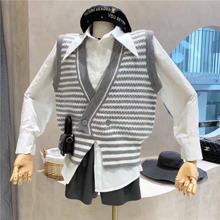 BÁN SỈ ÁO GILE LEN KẺ NỮ