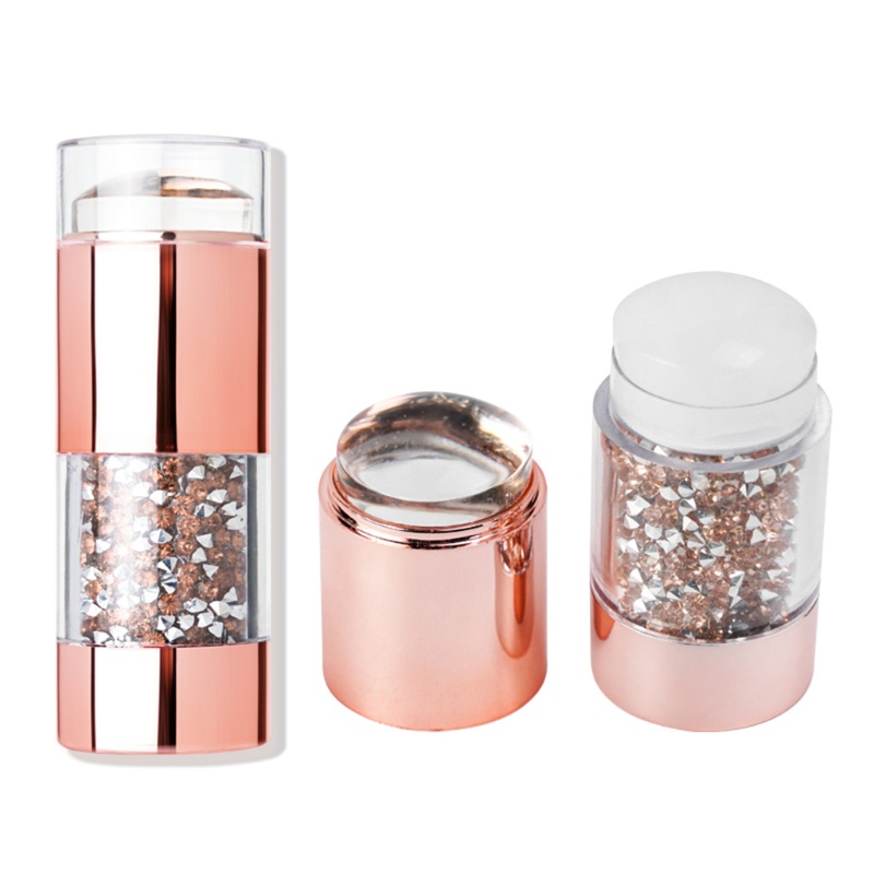 Bộ Dụng Cụ In Hình Móng Tay Bằng Silicon Mềm Trong Suốt Kèm Dụng Cụ Cạo