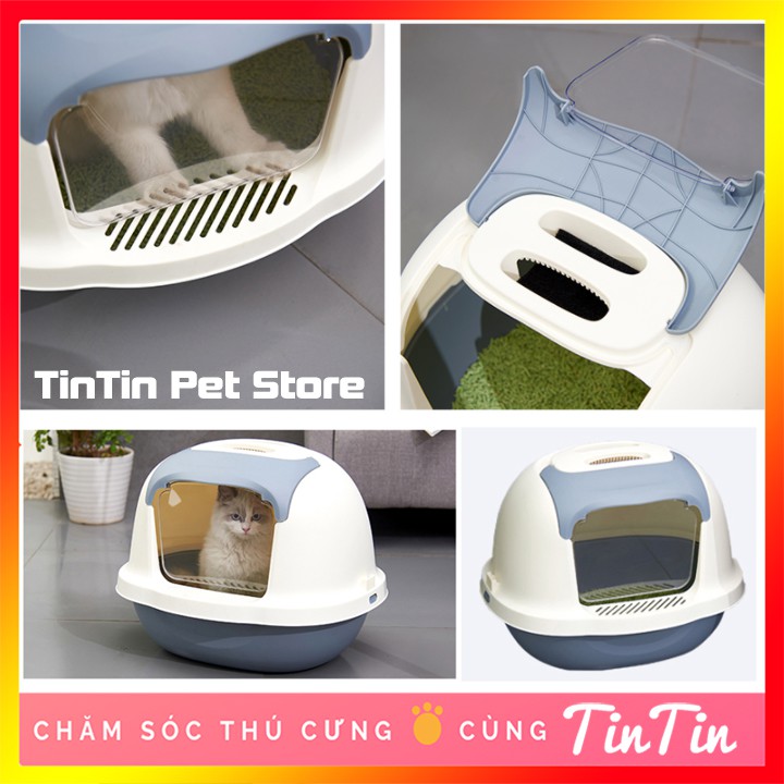 Nhà Vệ Sinh Cho Mèo - Hàng Đẹp kèm xẻng xúc cát #Tintin Pet Store