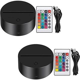 Đế đèn led 3d 16 màu . kèm remote.