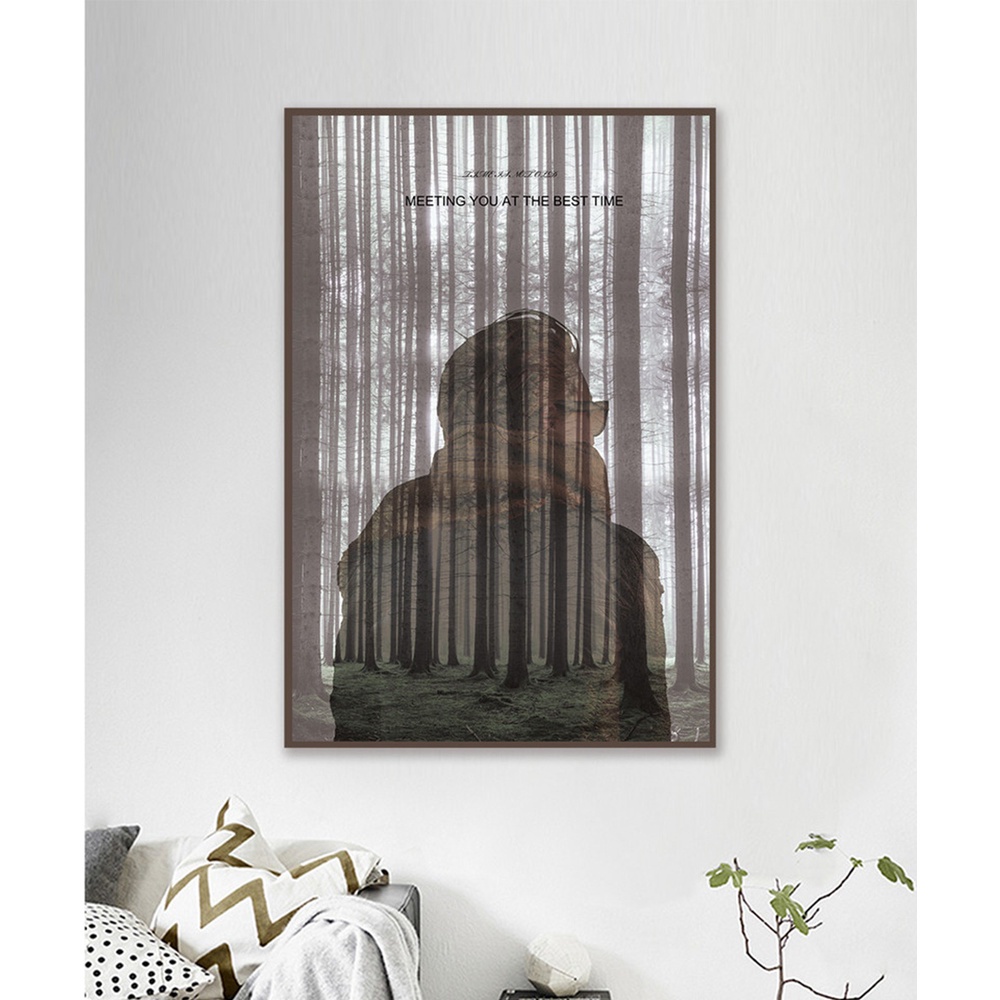 In hình ép gỗ Laminate TRANH TRỪU TƯỢNG - Mẫu 70 (1 HCN 40x60, 50x75, 60x90). In ảnh theo yêu cầu
