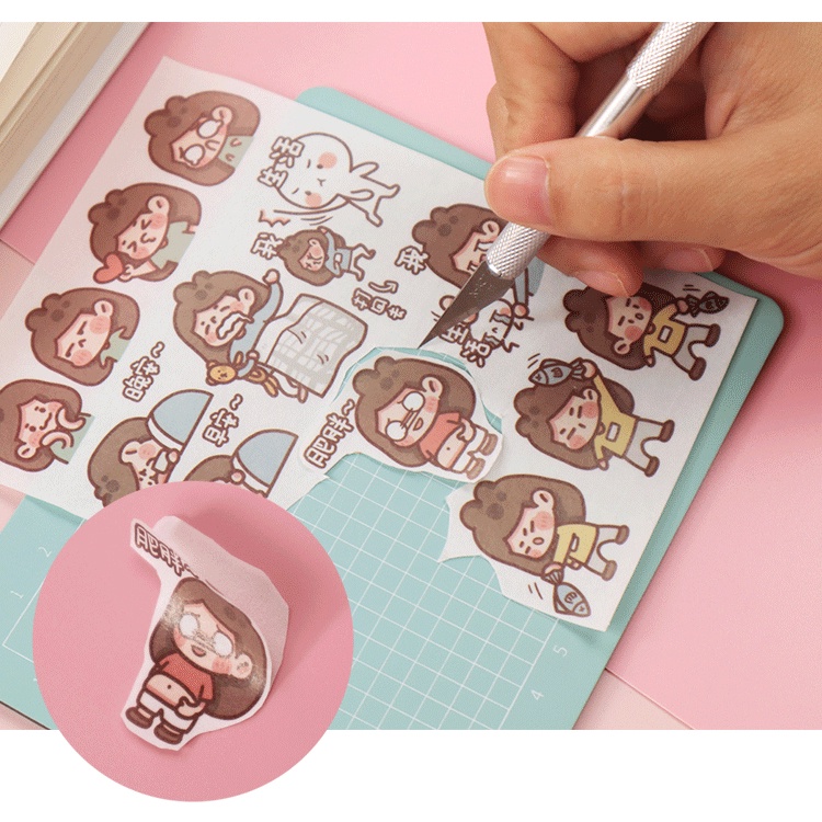 4 Miếng Dán Trang Trí Sổ Lưu Niệm Muzili