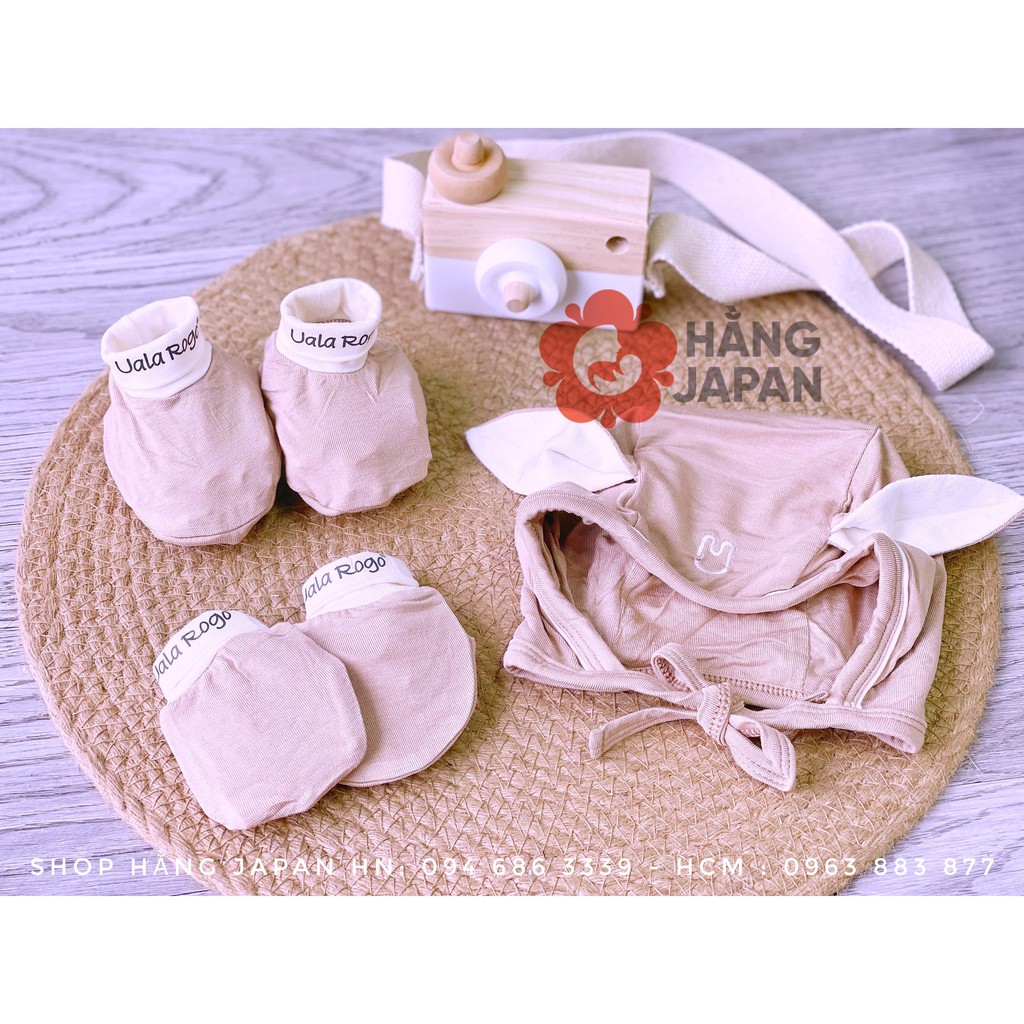 Bộ Bao Tay &amp; Bao Chân Uala &amp; Rogo Vải Petit  8217