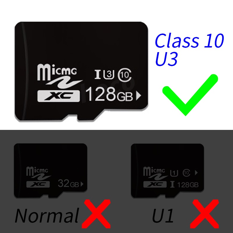 Thẻ Nhớ Micro SD 256GB 128GB 64GB 32GB Tốc Độ Cao Dung Lượng 10 U3 40-100MB / S