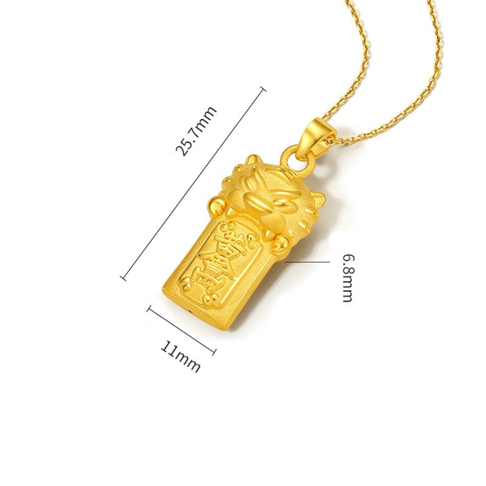 Vòng cổ mặt hình con hổ thiết kế đơn giản sang trọng