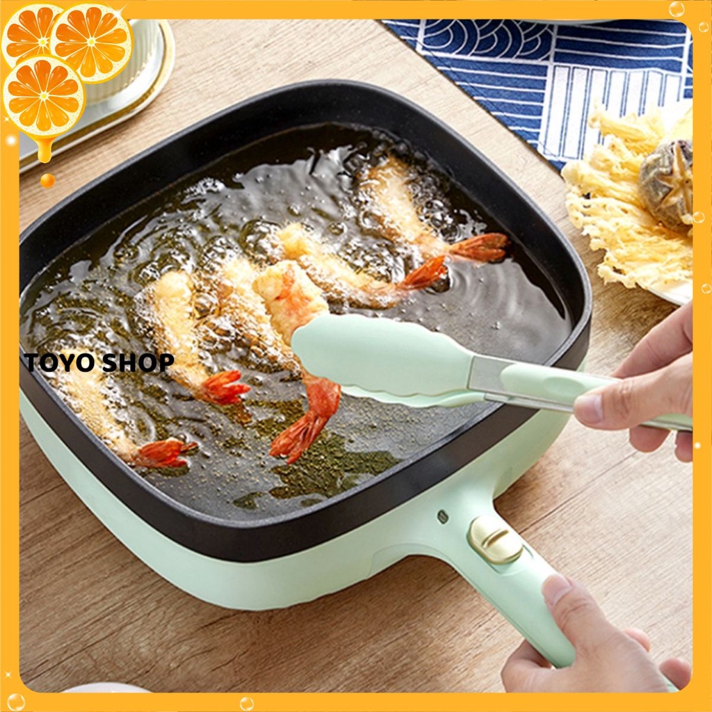 Chảo điện đa năng Bear DHG-C12E3, dung tích 2 lít, sử dụng để chiên, xào, rán, luộc, om, nấu lẩu