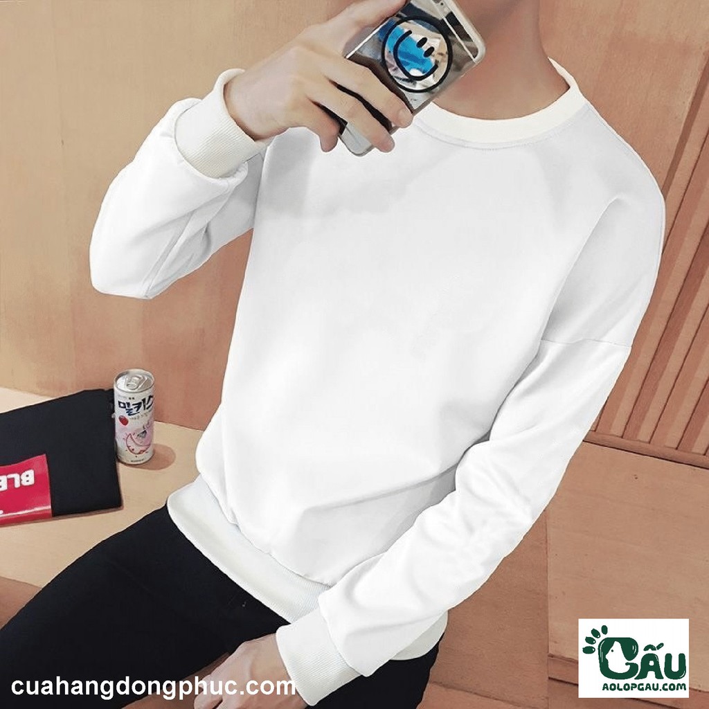 Áo sweater GẤU 194 vải thu đông co dãn, dày dặn mềm mịn form rộng phong cách Unisex - SW Morning | BigBuy360 - bigbuy360.vn