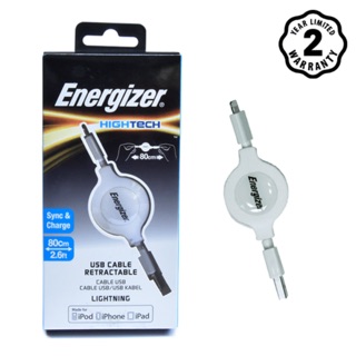 Cáp rút lightning energizer 80cm màu trắng - c31ublirewh4