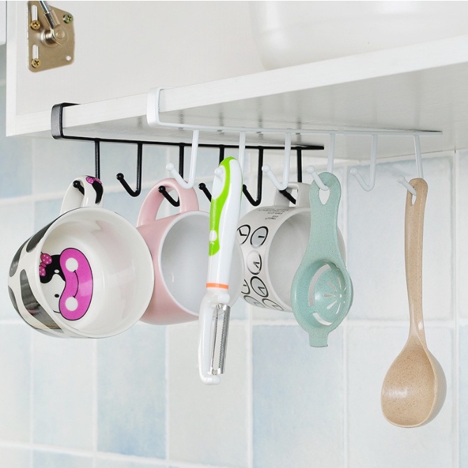 Móc Treo Đa Năng Kẹp Tủ Bếp, Dụng Cụ Nhà Bếp, TIện Lợi