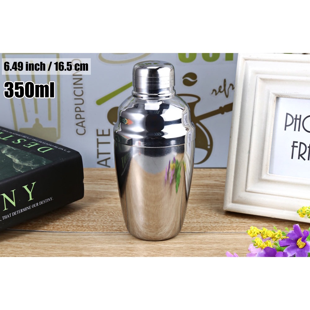 (350ml) Bình lắc pha chế Cocktail Shaker bartender dung tích 350ml bằng inox