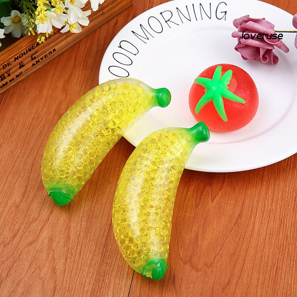 Đồ chơi bóp giảm căng thẳng hình quả chuối dễ thương dành cho bé