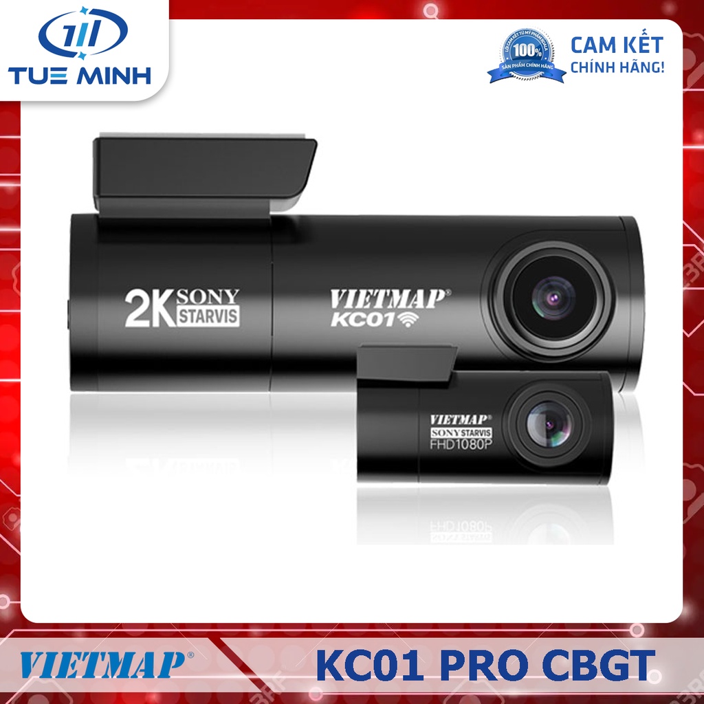 VIETMAP KC01 v.2 Camera hành trình Cảnh Báo Giao Thông ver 2.0 Cảm biến 2K Sony Starvis