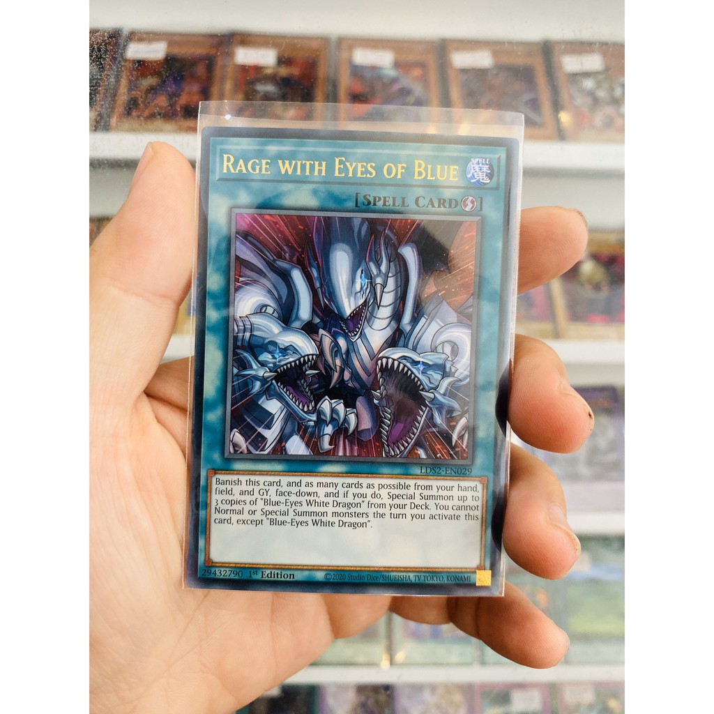 Thẻ Bài YugiOh! Mã LDS2-EN029 - Rage with Eyes of Blue - Ultra Rare - 1st Edition