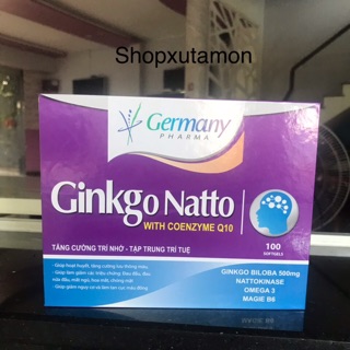 HOẠT HUYẾT DƯỠNG NÃO  GINKGO NATTO with coenzyme Q10 giúp tăng cường trí nhớ, tập trung trí tuệ