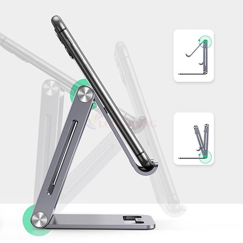Giá đỡ điện thoại dạng trượt Ugreen Metal Desktop Phone Stand LP263 - Hàng chính hãng - Hoàn thiện bằng hợp kim nhôm
