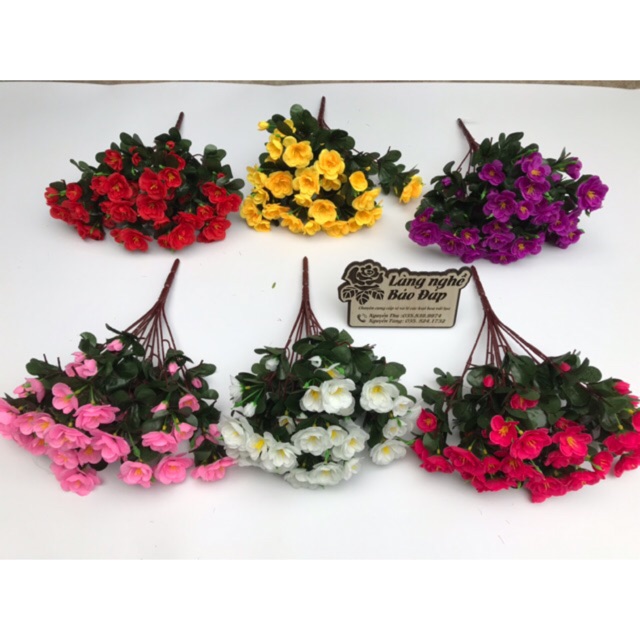 Cụm hoa đỗ quyên 12 nhánh -40 cm