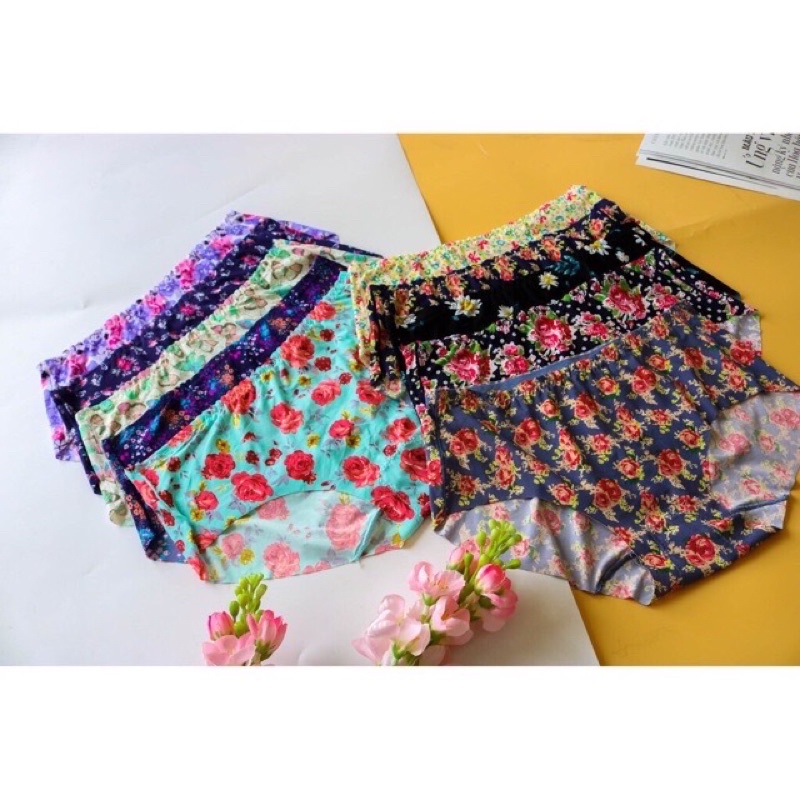 Q99045 Combo 5 Quần Lót Su nữ  40-52kg Quần lót su Không Đường May bđ35