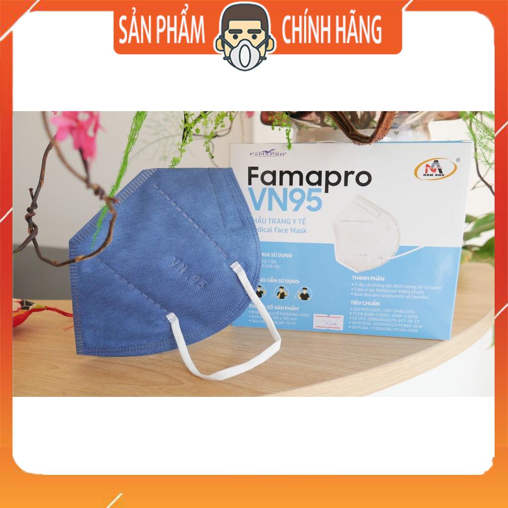 Combo 10c Khẩu trang VN95 FamaPro kháng khuẩn cao cấp