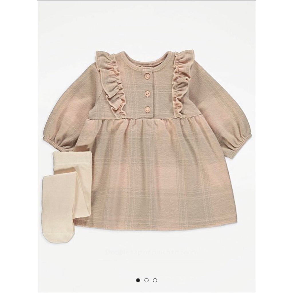 Váy bé gái bé gái george UK kèm quần tất sz 9/12M