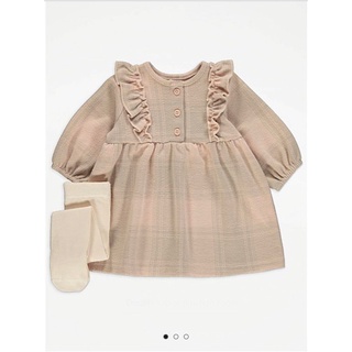 Váy bé gái bé gái george uk kèm quần tất sz 9/12m