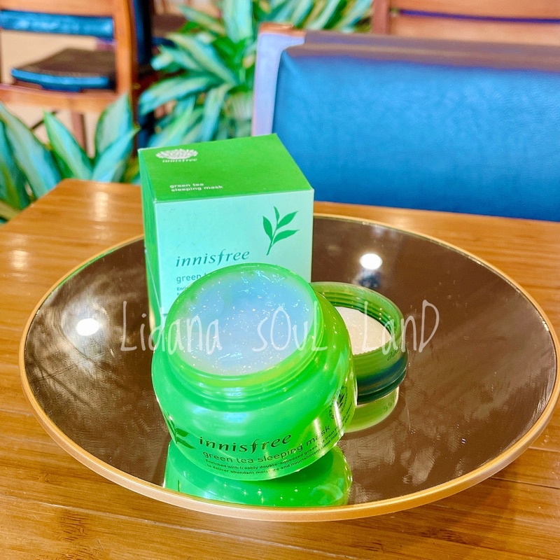 Mặt nạ ngủ cấp ẩm, làm dịu, giảm stress Innisfree Green Tea Sleeping Mask Hàn Quốc