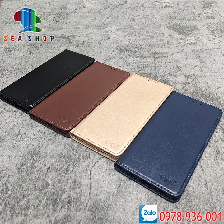 Bao da Samsung Galaxy A23 4G SM-A235, Nắp gập-Ốp lưng 2 mặt có thiết kế ví cà thẻ, ngăn lớn để tien mặt-Kính full màn 9D