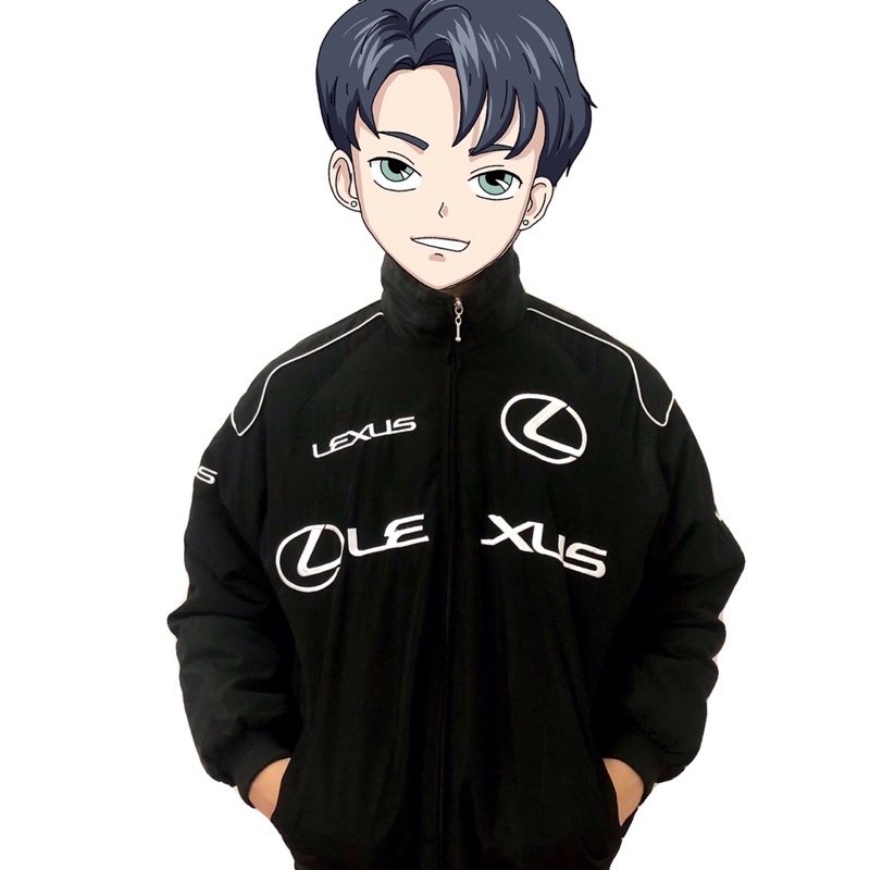 Áo khoác gió bomber Varsity Jacket thêu chữ Lexus đua xe F1 thể thao unisex siêu chất ❤️