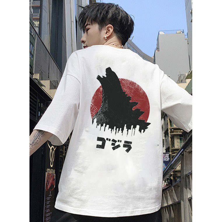 Áo thun unisex form rộng Nhật Bản cá tính vải dày mịn 2020T2418