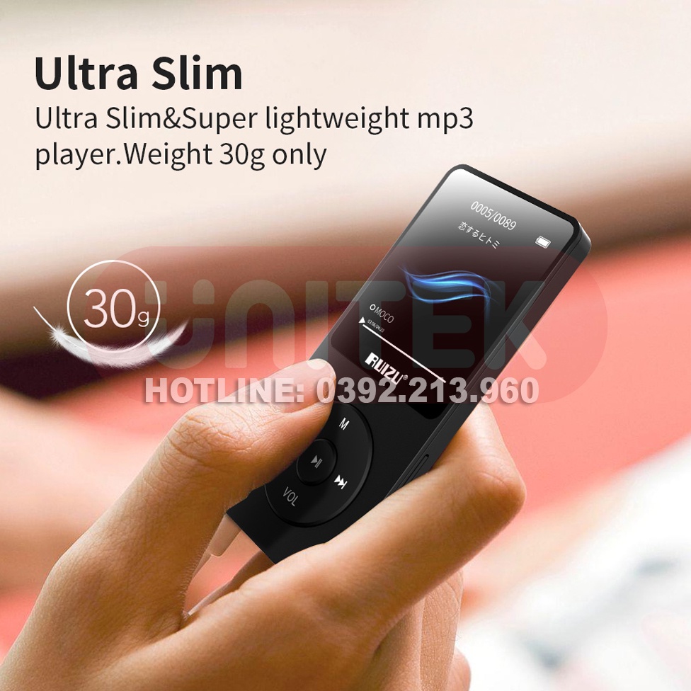 Máy Nghe Nhạc Lossless Ruizu X02 Bản 8Gb Chính Hãng