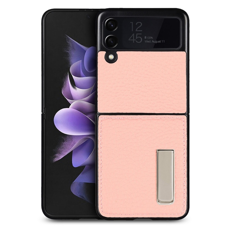 Ốp điện thoại da gập thời trang chất lượng cao cho Samsung Galaxy Z Flip 3 Flip3