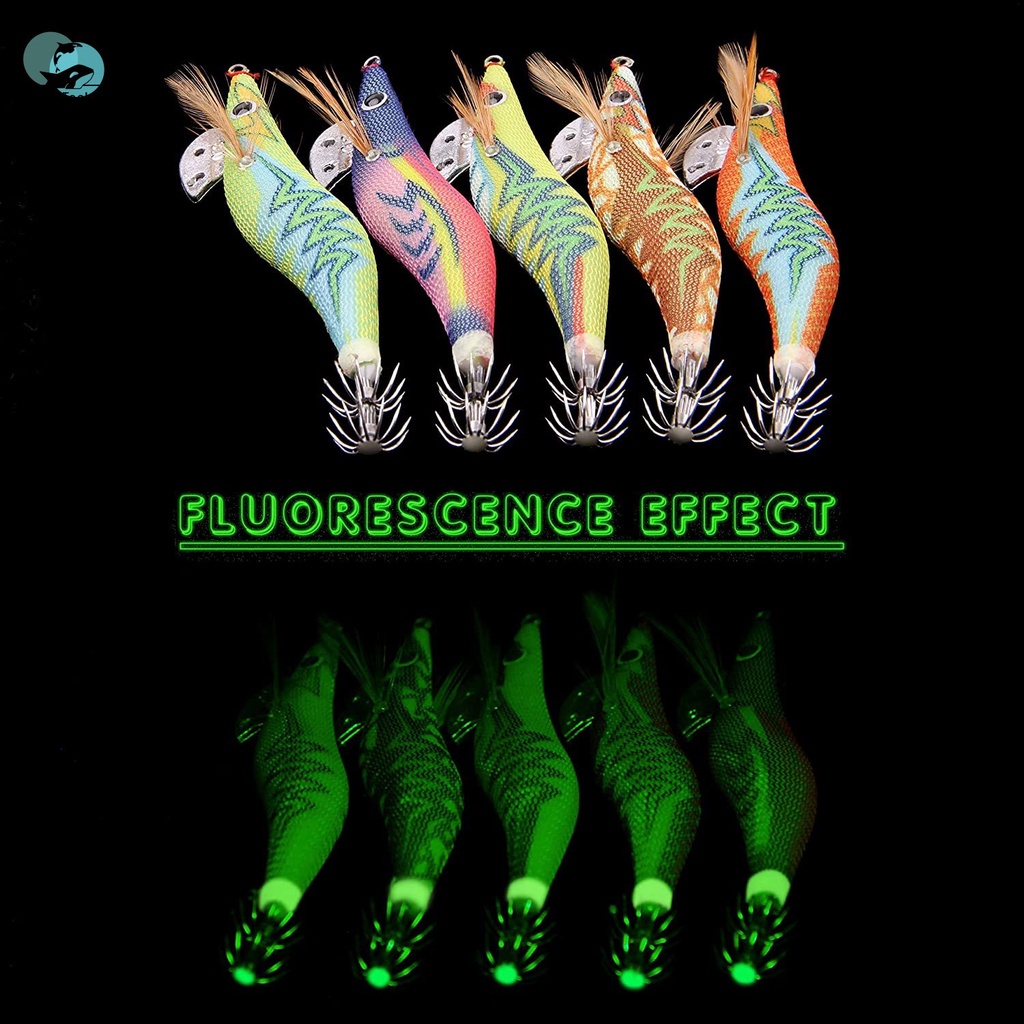 4.0# Mồi Câu Cá Nhân Tạo Hình Mực Độc Đáo Chất Lượng Cao