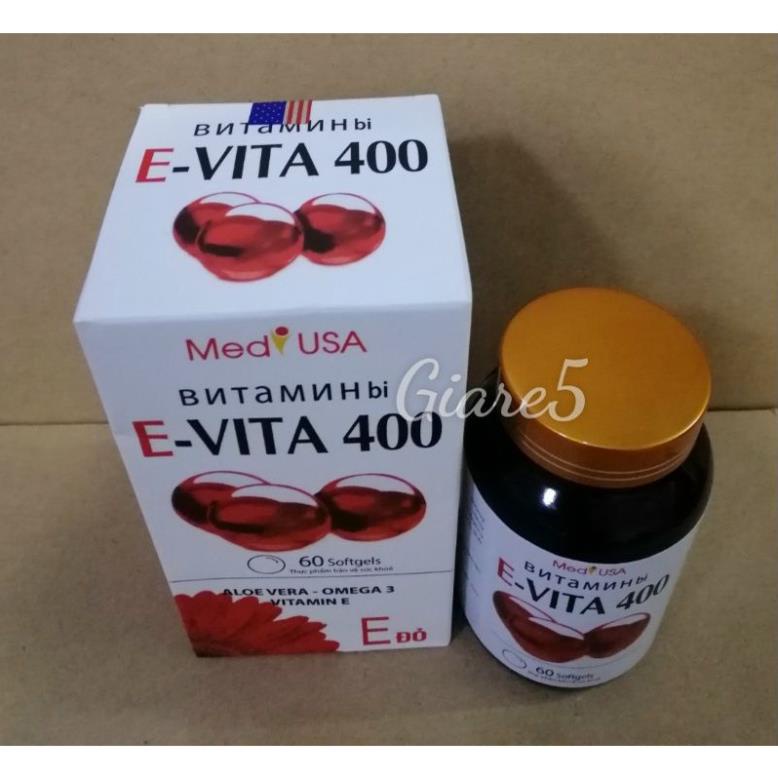 Vitamin E đỏ đẹp da, chống lão hoá da, lọ 60 viên