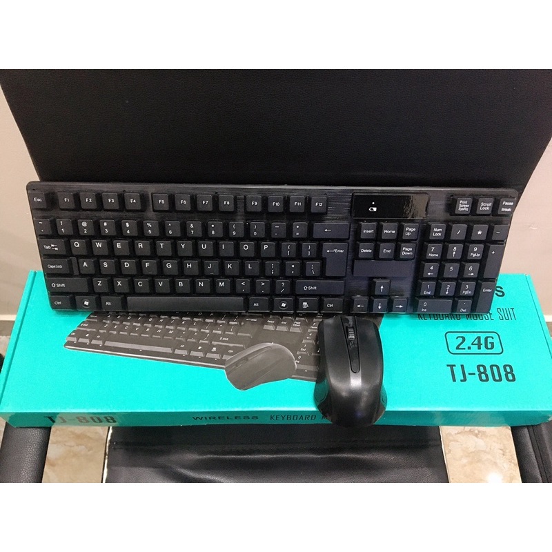 Bộ phím chuột văn phòng không dây Gnet KM210 TJ 808 phím chuột mini G1000 bảo hành 6 tháng APELE