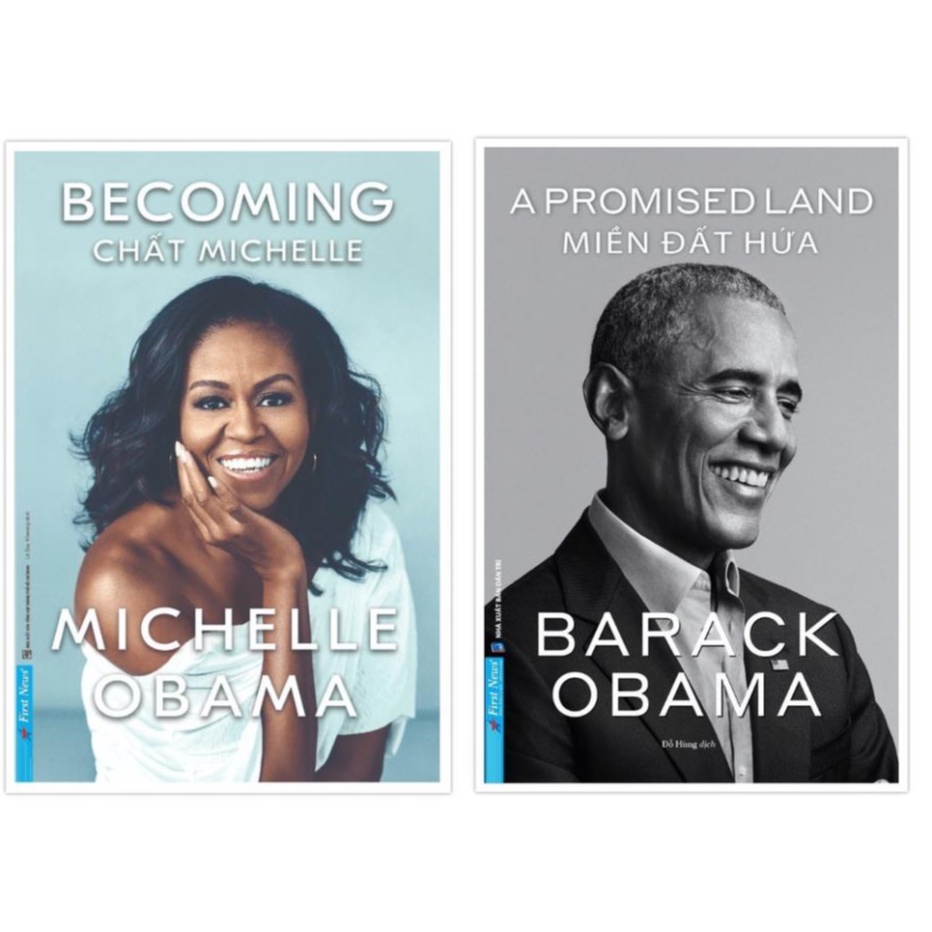 Sách - Combo Becoming (Chất Michelle) + A Promised Land (Miền Đất Hứa) - First News