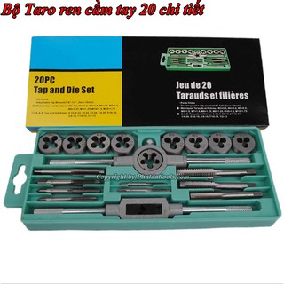 Bộ Taro tạo ren 20 chi tiết M3-M12-Bộ Taro ren 20 chi tiết cao cấp