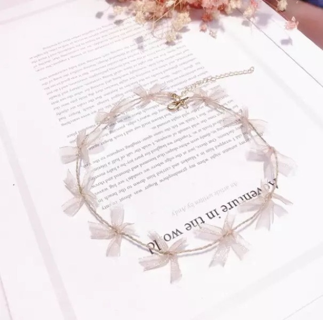 Choker ren nơ phong cách hàn quốc
