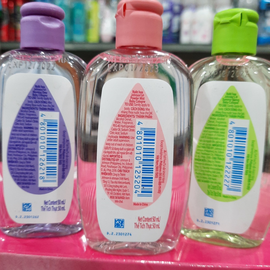 NƯỚC HOA JOHNSON'S BABY 50ML