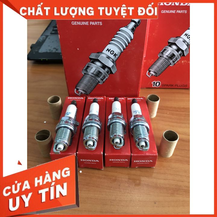 Bộ 4 bugi Honda CRV Honda Civic Honda CIty Honda Accord Acura Element 2.0 2.4 3.0 chân kim