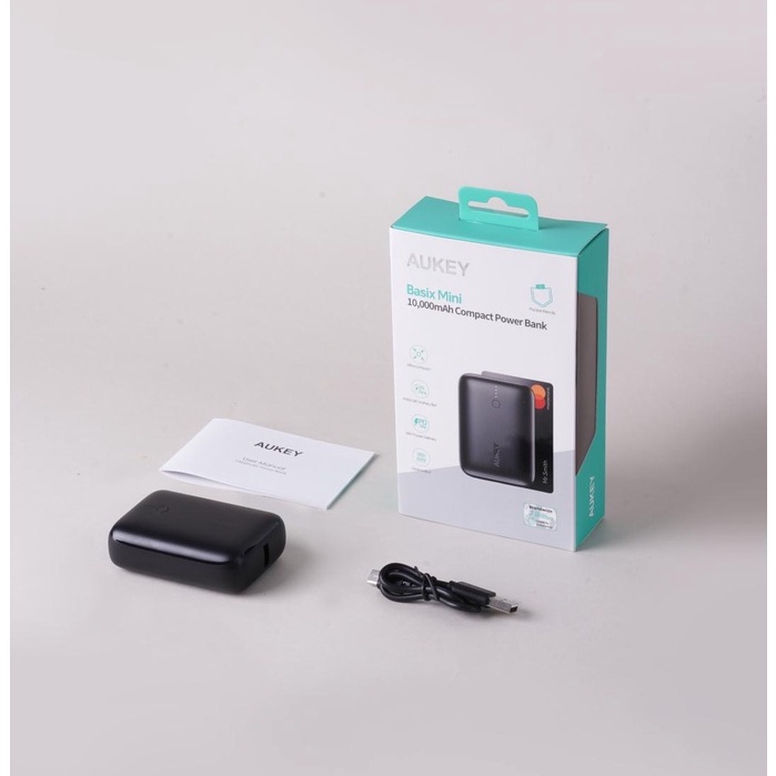 Sạc Dự Phòng Aukey PD 20W PB-N83 (18W) / N83S (20W) 10000mAh Siêu Mỏng, Sạc Nhanh USB-C PD 20W (in),USB-A PD 18W (out)