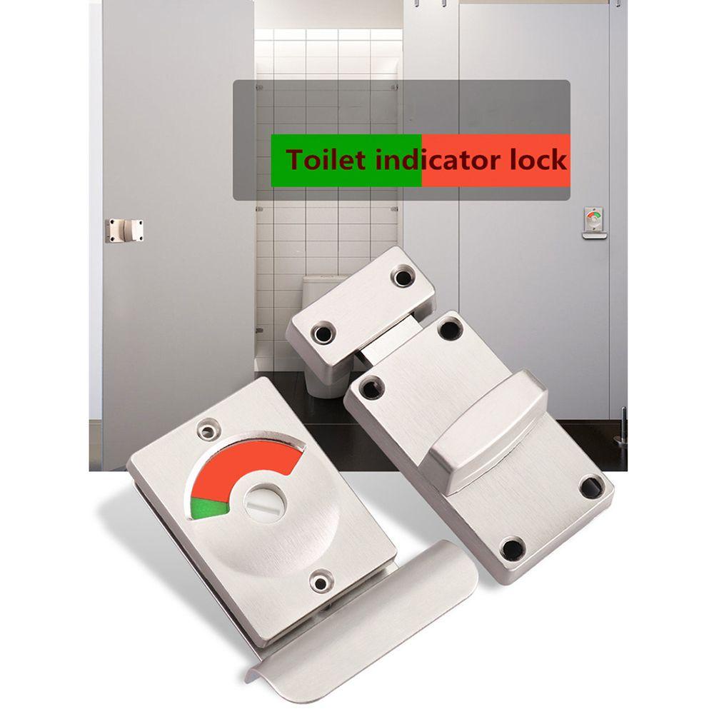Ổ Khóa Toilet Thuận Tiện Bằng Thép Không Gỉ Màu Đỏ Và Xanh Lá