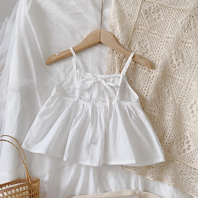 Áo hai dây phong cách Hàn Quốc xinh xắn dành cho bé gái